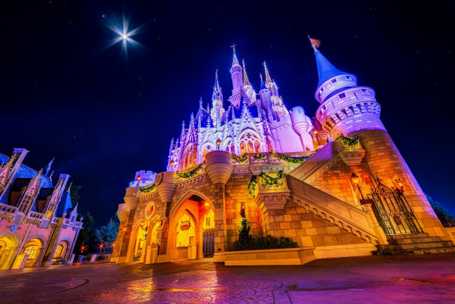 Обои картинки фото города, диснейленд, королевство, магия, волшебство