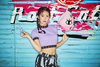 Картинка музыка momoland k-pop фон девушки взгляд