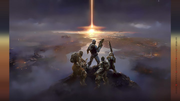 Картинка календари фэнтези солдат оружие свет