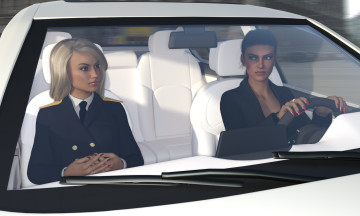 Картинка 3д+графика фантазия+ fantasy фон взгляд девушки