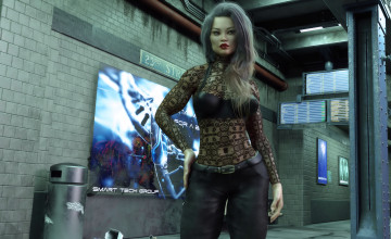 Картинка 3д+графика люди+ people фон взгляд девушка