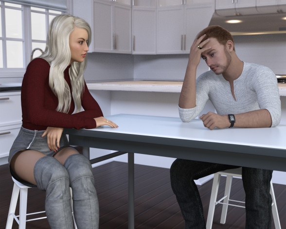 Обои картинки фото 3д графика, фантазия , fantasy, фон, взгляд, девушки