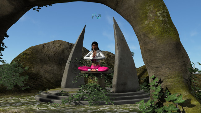 Обои картинки фото 3д графика, фантазия , fantasy, фон, девушка, взгляд