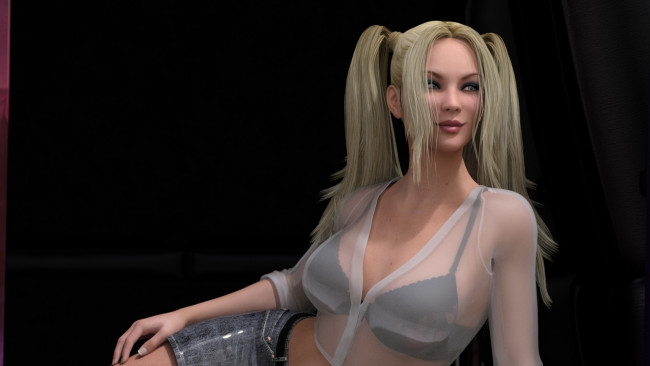 Обои картинки фото 3д графика, люди , people, фон, взгляд, девушка