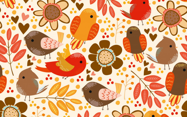 Обои картинки фото векторная графика, птицы , птицы, фон, текстура, птички, pattern