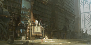 Картинка аниме город +улицы +интерьер +здания девушка