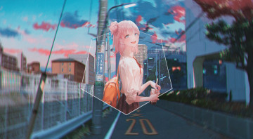 обоя аниме, oregairu, розовая, пора, моей, школьной, жизни, сплошной, обман