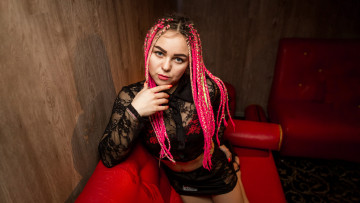 Картинка девушки -+рыжеволосые+и+разноцветные красивая девушка