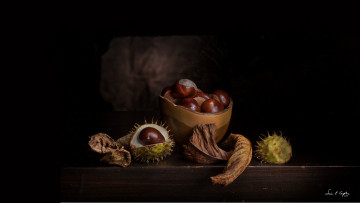 Картинка еда орехи +каштаны +какао-бобы каштаны