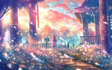 Картинка аниме магия +колдовство +halloween девушка