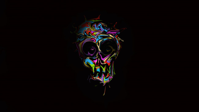 Обои картинки фото рисованное, минимализм, череп