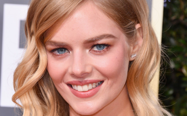 Обои картинки фото девушки, samara weaving, блондинка, лицо