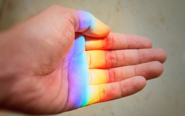 Обои картинки фото разное, руки,  ноги, рука, радуга