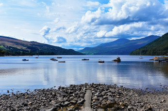 обоя loch tay, scotland, корабли, разные вместе, loch, tay