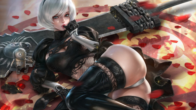 Обои картинки фото видео игры, nier,  automata, automata