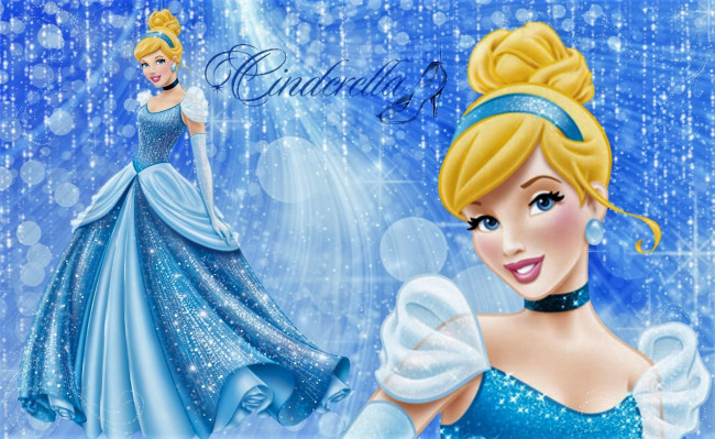 Обои картинки фото мультфильмы, cinderella, золушка, платье