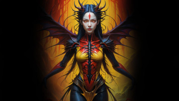 Картинка фэнтези демоны нейросети графика нейроарт ai art нейронные сети рисунки нейро искусство нейрографика graphics neuroart neural networks drawings neuro neurography