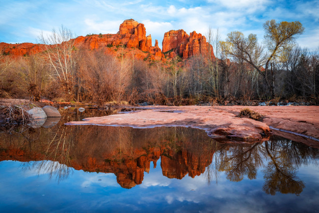 Обои картинки фото cathedral rock, sedona, arizona, природа, горы, cathedral, rock
