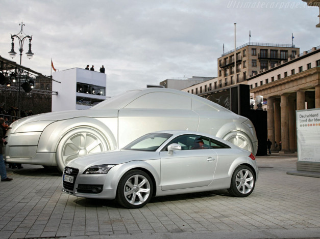 Обои картинки фото audi, tt, quattro, coupe, автомобили