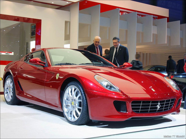 Обои картинки фото ferrari, 599, gtb, fiorano, автомобили