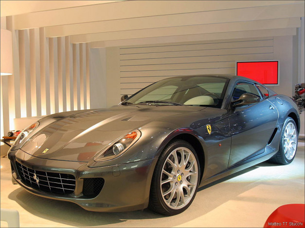 Обои картинки фото ferrari, 599, gtb, fiorano, автомобили