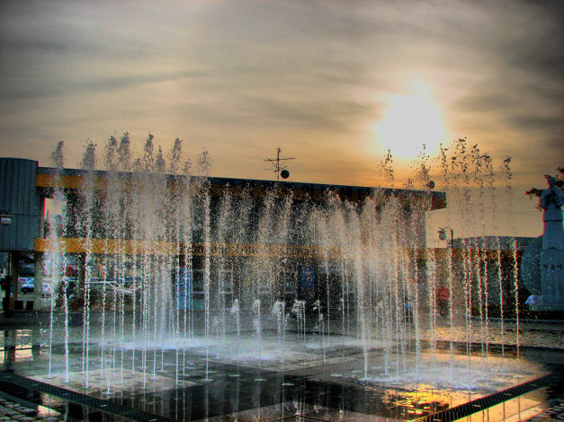 Обои картинки фото naejangsan, города, фонтаны