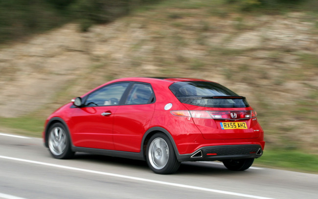 Обои картинки фото honda, civic, hatchback, автомобили
