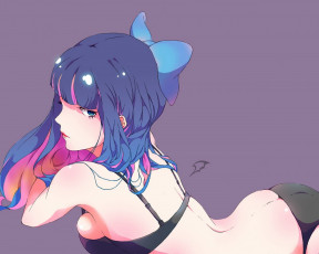 Картинка аниме panty stocking with garterbelt