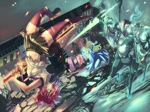 Картинка аниме weapon blood technology