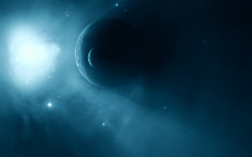 Картинка космос арт звезды планеты