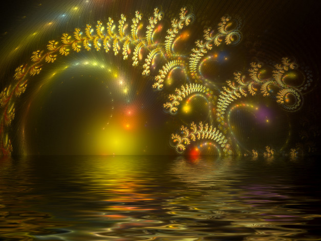 Обои картинки фото 3д, графика, fractal, фракталы, цвета, фон, узор