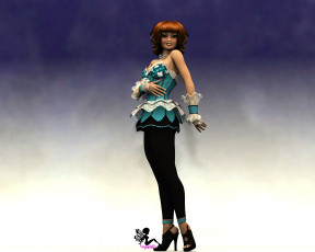 Картинка 3д графика people люди девушка