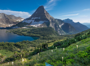 Картинка природа реки озера штат монтана сша