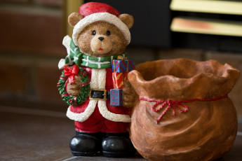 Картинка праздничные украшения санта