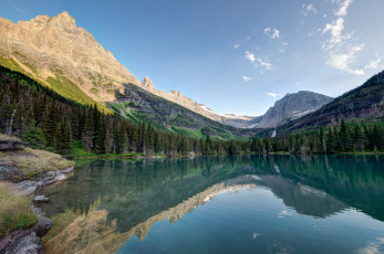 Картинка природа реки озера сша штат монтана