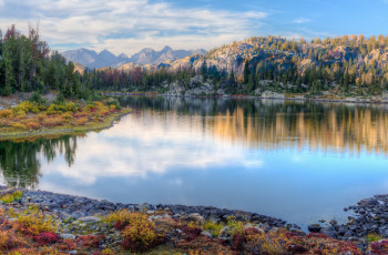 Картинка природа реки озера сша штат вайоминг