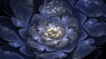 Картинка 3d 3д графика flowers цветы фрактал