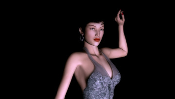 Картинка 3д графика people люди девушка