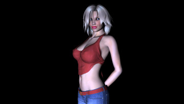 Картинка 3д графика people люди девушка