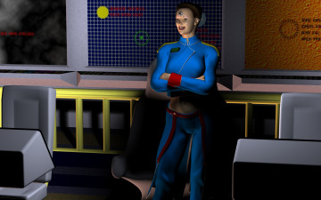 Картинка 3д графика fantasy фантазия комната девушка