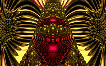 Картинка 3д графика fractal фракталы фон узор цвера