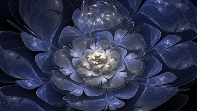 Обои картинки фото 3d, 3д, графика, flowers, цветы, фрактал