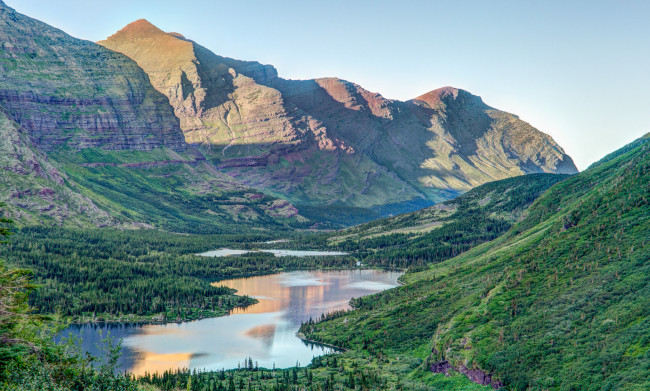 Обои картинки фото природа, реки, озера, штат, монтана, сша