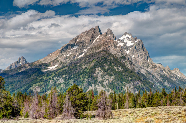 Обои картинки фото природа, горы, штат, вайоминг, сша