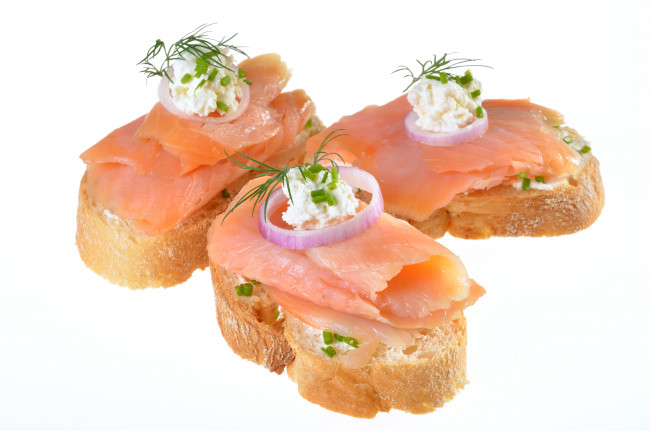 Обои картинки фото еда, бутерброды, гамбургеры, канапе, лосось, рыба, бутерброд