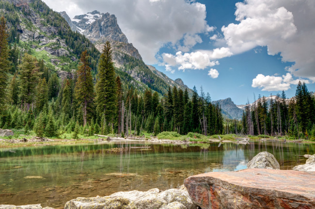 Обои картинки фото природа, реки, озера, штат, вайоминг, сша