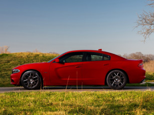 Картинка автомобили dodge ld красный 2015 charger r-t