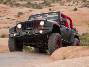 Картинка автомобили jeep 2014 jk red concept level wrangler