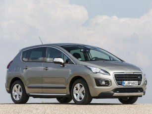 Картинка автомобили peugeot серый 2013 hybrid4 3008