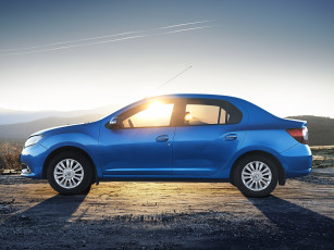 Картинка автомобили renault logan синий 2014 ru-spec